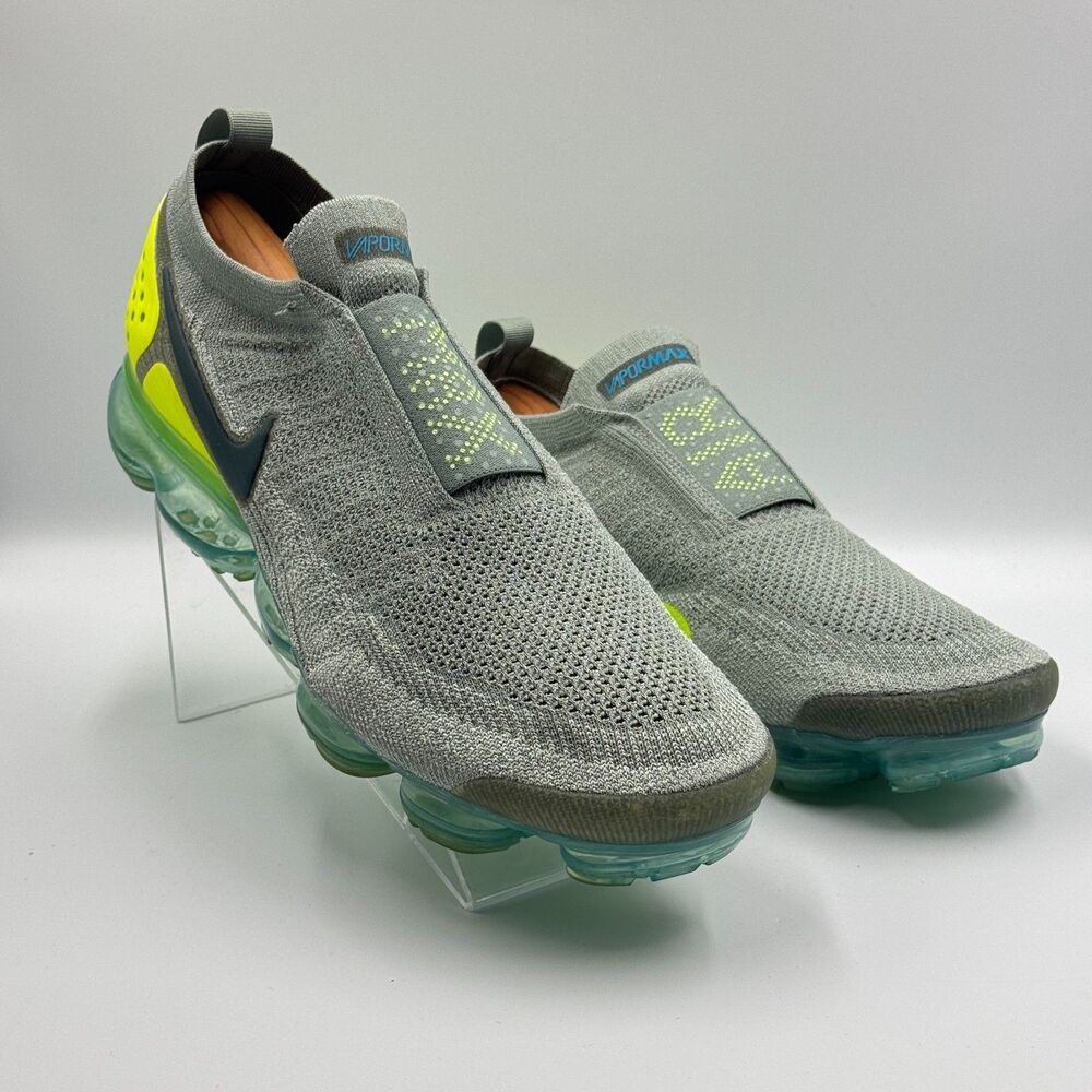 Nike Air VaporMax Moc 2 Mens 12.5 Grey Volt AH7006-300